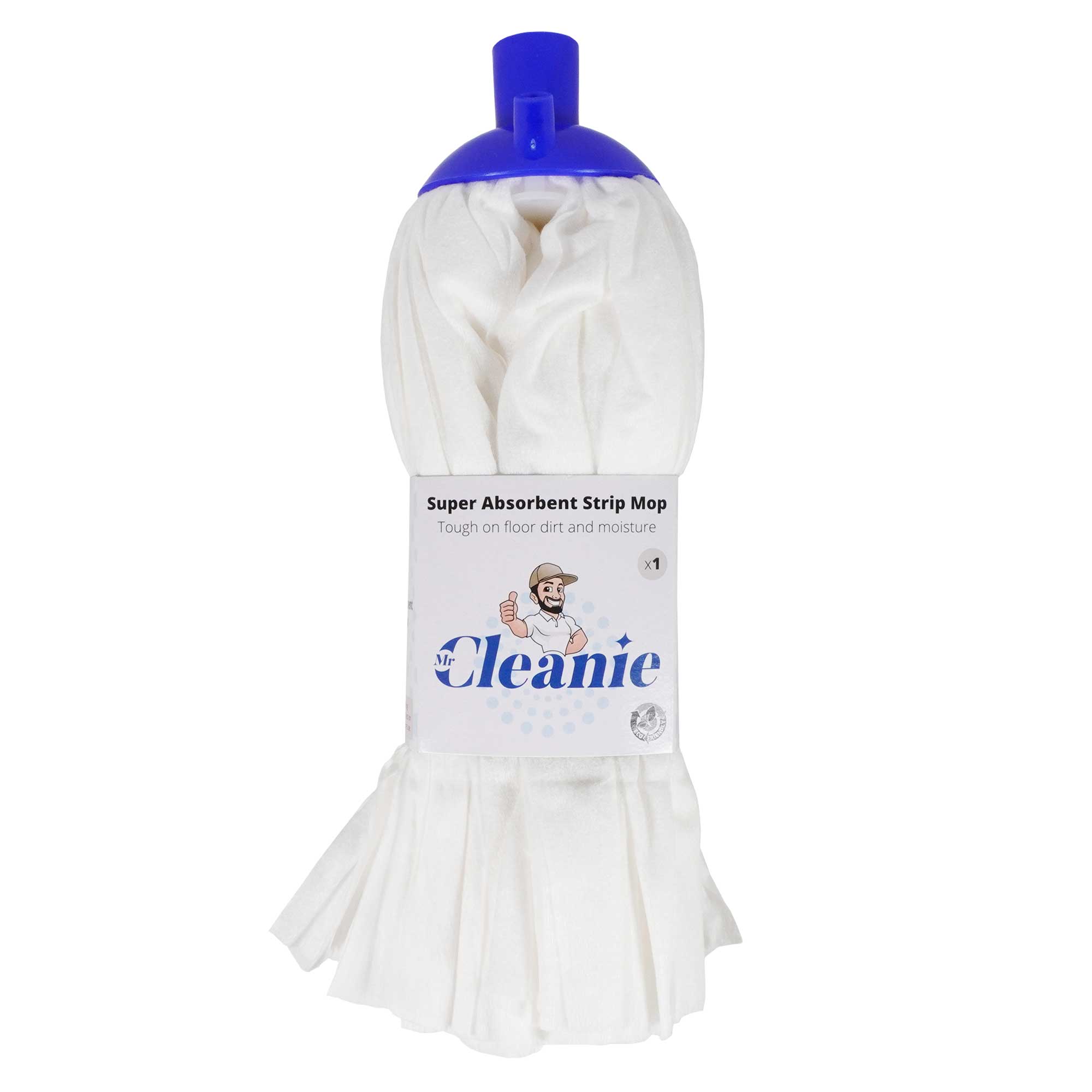 Mr Cleanie Super Absorbent Spunlace Strip Floor Mop Replacement Head for Household Cleaning Kitchen Bathroom 5-Pack